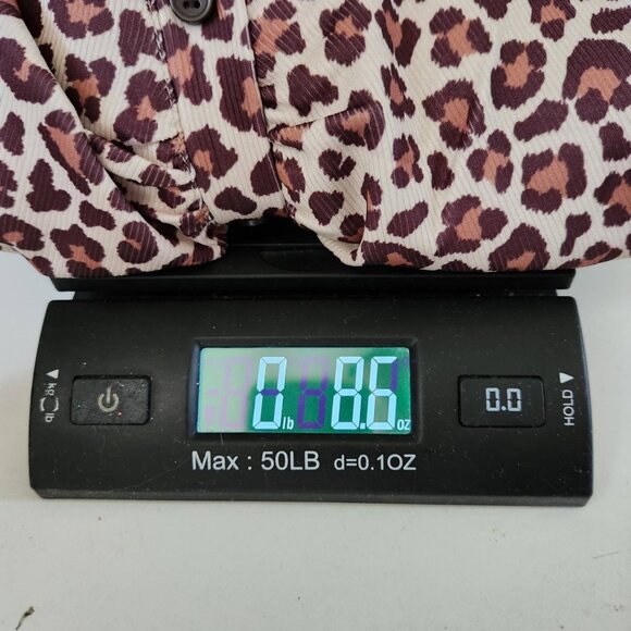 H&M Leopard Print Ruched Mini Dress With Long Sleeves Size M - Picture 9 of 9